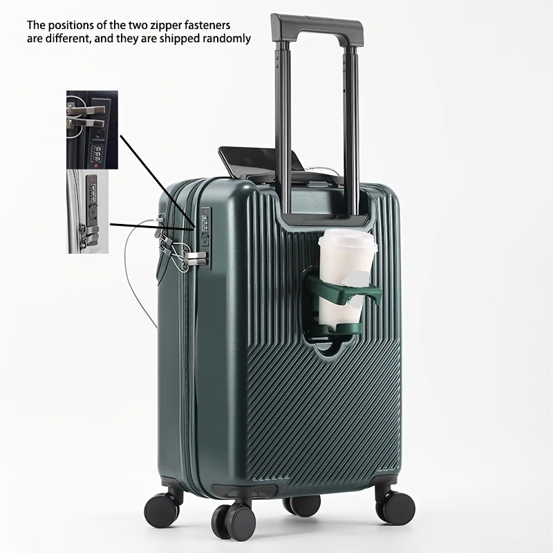 20 dyuymli qattiq qobiq bilan olib yuriladigan sumka TSA qulfi USB zaryadlash Spinner g'ildiraklar bilan