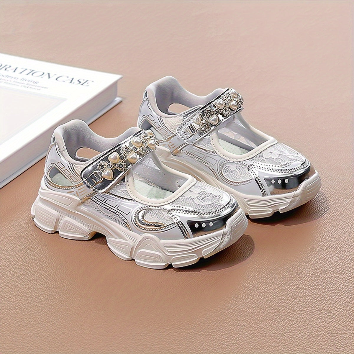 Girls Summer Shoes Breathable Thick Sole Mesh Casual Low Top