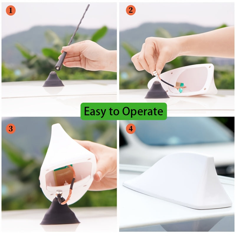 Avtomobil tashqi aksessuarlar Fin antenna qopqog'i asosini almashtirish radio signali tom bezaklari