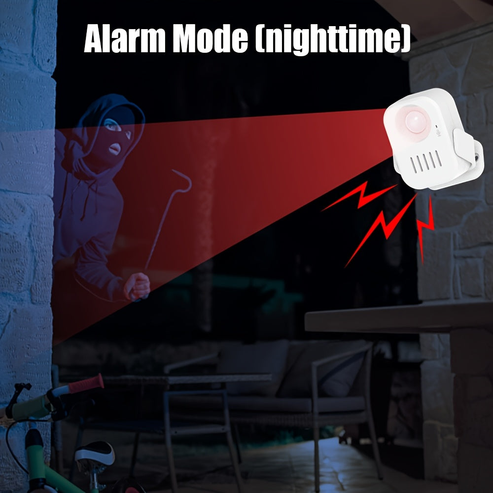 Wireless Infrared Sensor Doorbell with Voice Alert and DIY Recordable Welcome System