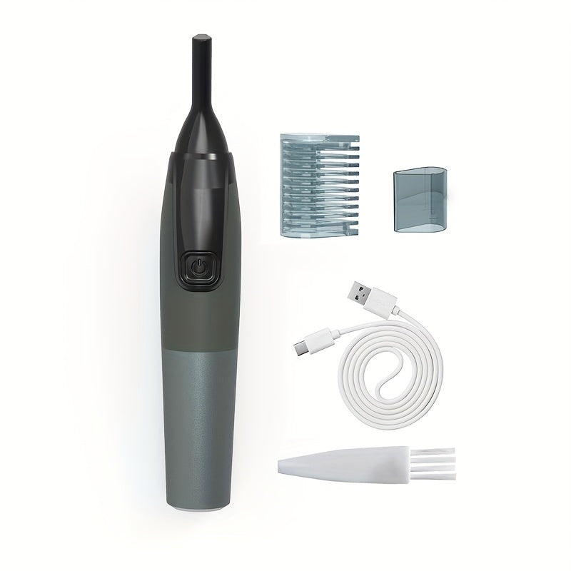 Electric Eyebrow Razor for Men and Women Rechargeable Face Beard Trimmer Black