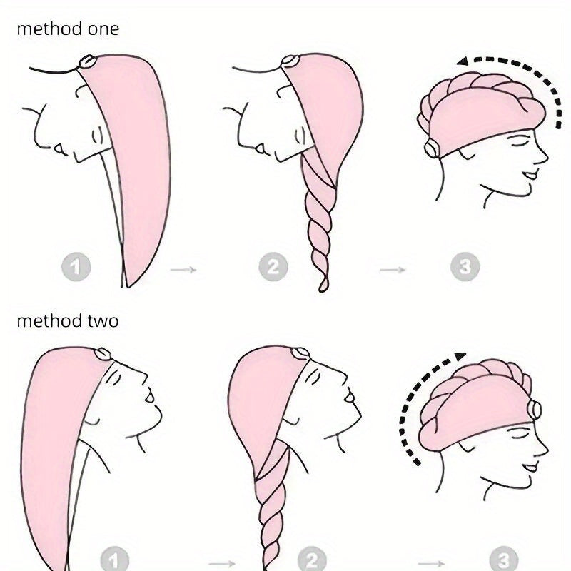 Yumshoq, so‘ruvchan mikrofiber soch to‘plari - Tez quriydi, ayollar va qizlar uchun ideal