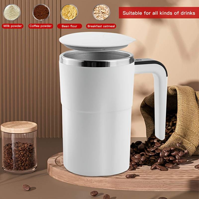 Avtomatik aralashtirish uchun qahva stakani, zanglamaydigan po'latdan, harorat ko'rsatkichi bilan