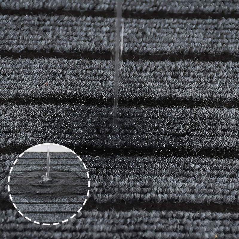 Long Striped Carpet Non-Slip Waterproof Stain-Resistant Entryway Mat