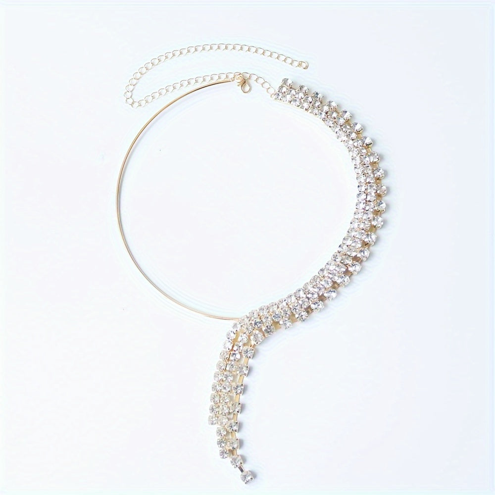 Chic Ko'p Qavatli Marjon, Tasmalar va Rhinestone'lar bilan - Bayramlar, Festival va Sevgi Kuni uchun Ideal - Boho Vibes