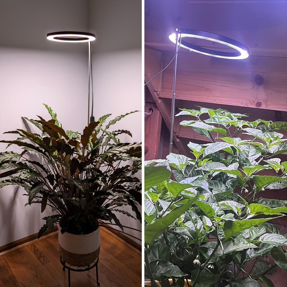 Adjustable Full Spectrum LED Grow Light with 112 LEDs, USB Powered, Height Adjustable