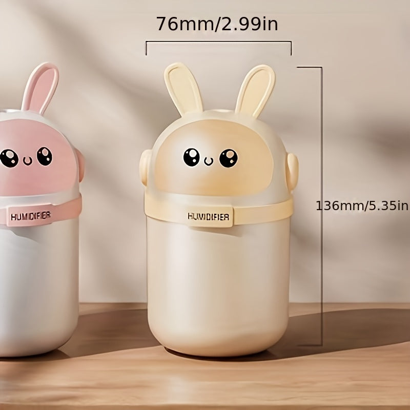 Милый розово-белый ультразвуковой увлажнитель с наноместом для спальни и автомобиля