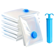 Set of 5 Vacuum Storage Bags with Hand Pump for Clothing and Bedding Space Saver