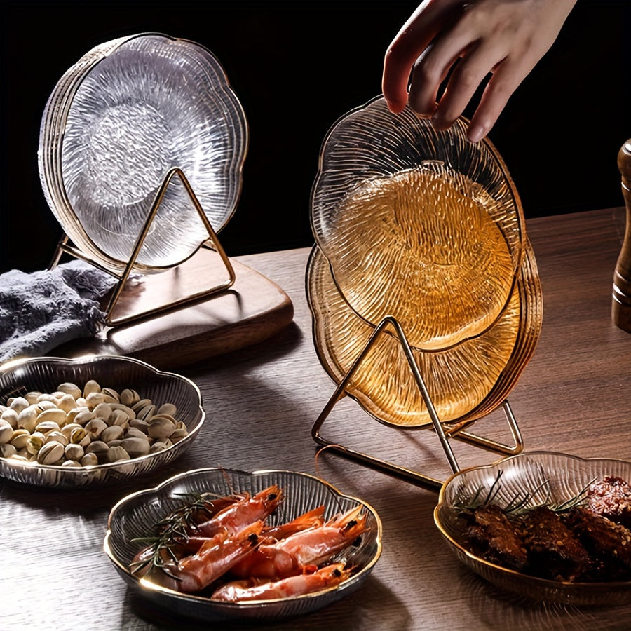 Crystal-Textured Plastic Fruit Bowl for Living Room Decor