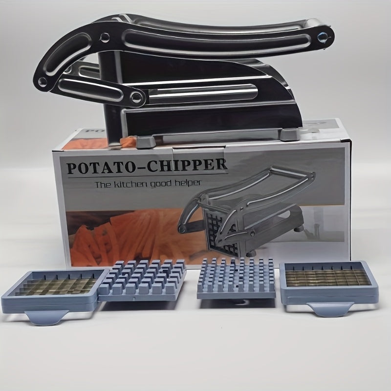 Stainless Steel French Fry Cutter Commercial Potato Slicer with Suction Feet