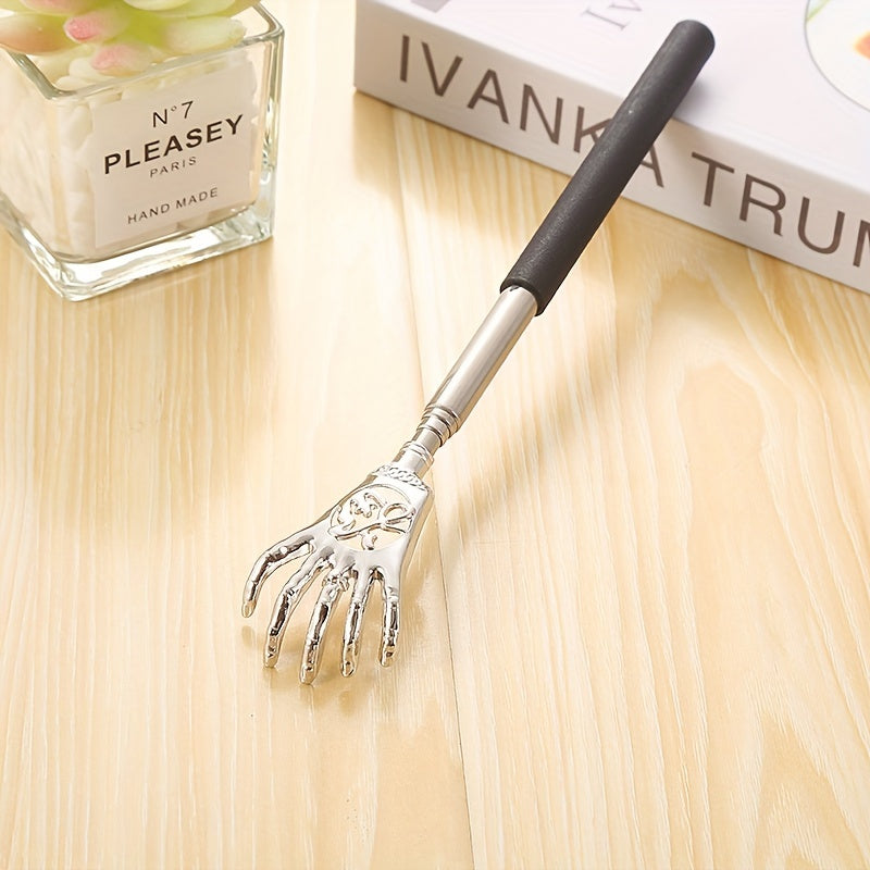 Stainless Steel Retractable Back Scratcher for Itching Relief and Massage