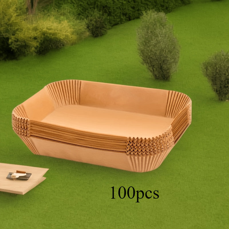 Disposable Air Fryer Liners 50-100 Pieces Non-Stick Food Safe Baking Accessories