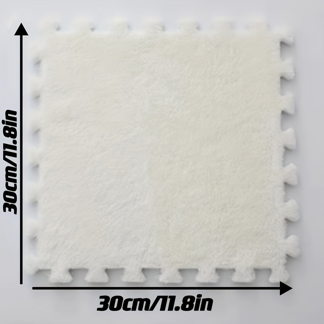 Juego de alfombrillas de espuma acolchada de 24 piezas en colores mezclados para dormitorio, sala de estar y balcón