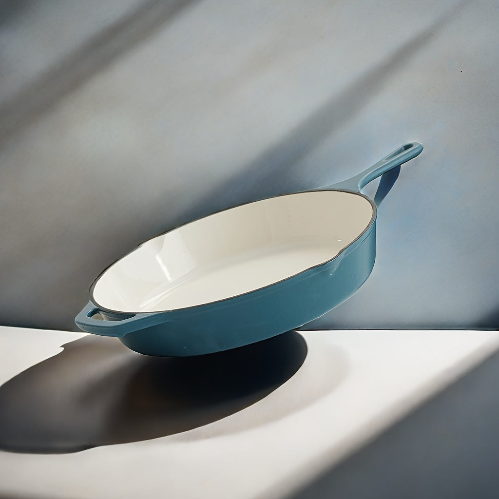 Cast Iron Fry Pan with Pour Spout, Oven Safe, 10 Inch