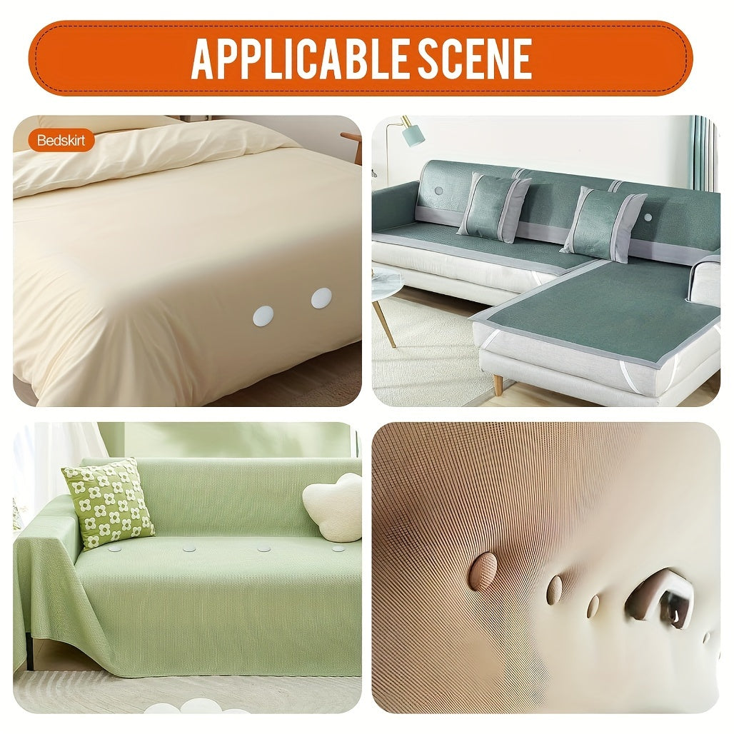 Pack of 20 Linen Covered Button Twist Pins for Upholstery and Home Decor