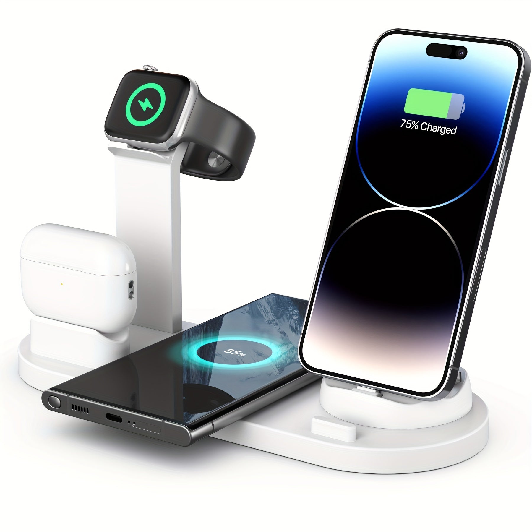 Wireless Charging Stand for iPhone 8-16 and AirPods Pro Fast Charger Dock