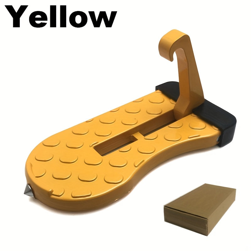 Peldaño para puerta de coche de aleación de aluminio, plegable, para acceso al techo, paso para vehículo oscuro