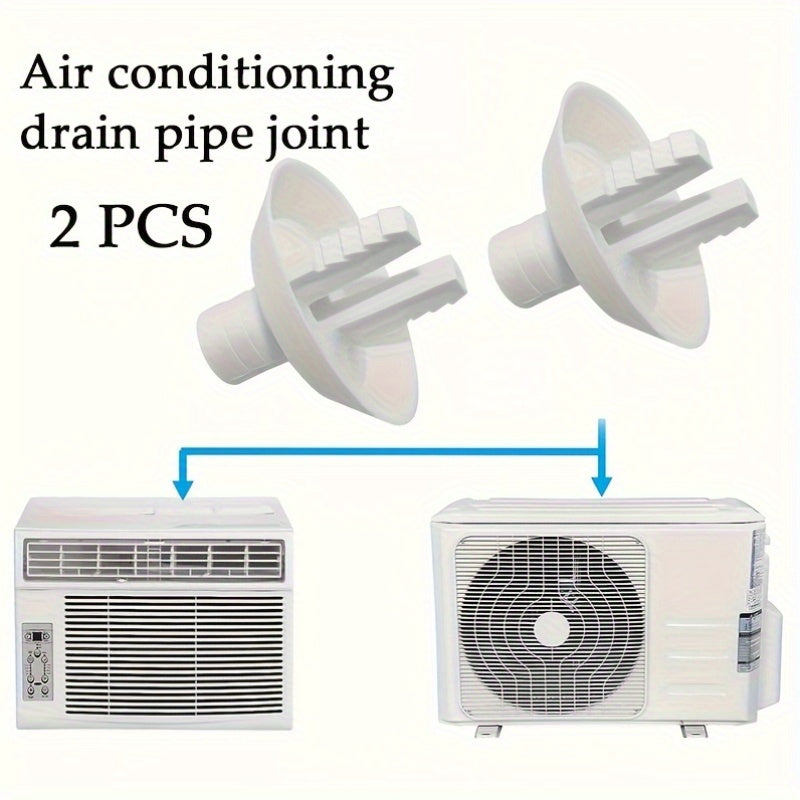 28mm Plastic Bent Angle AC Drain Pipe Connectors Set for Air Conditioner Installation