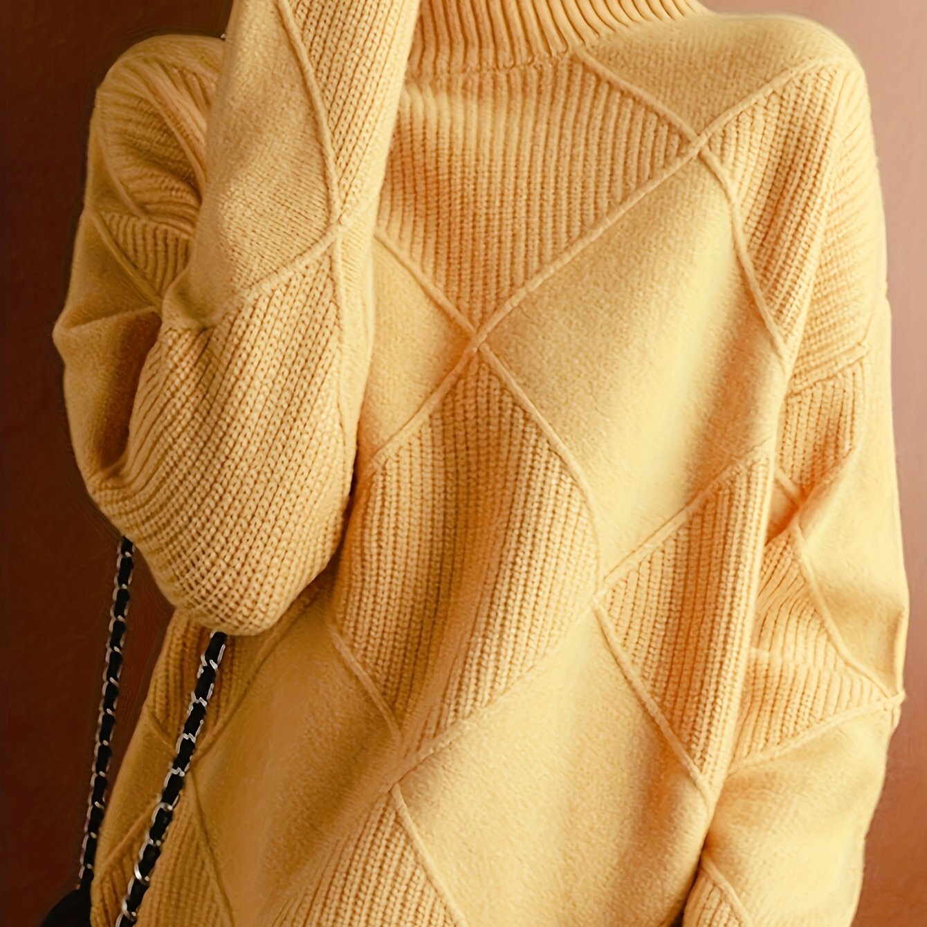Women's Pullover Sweater Soft Round Neck Long Sleeve Solid Green Fall Winter Layering