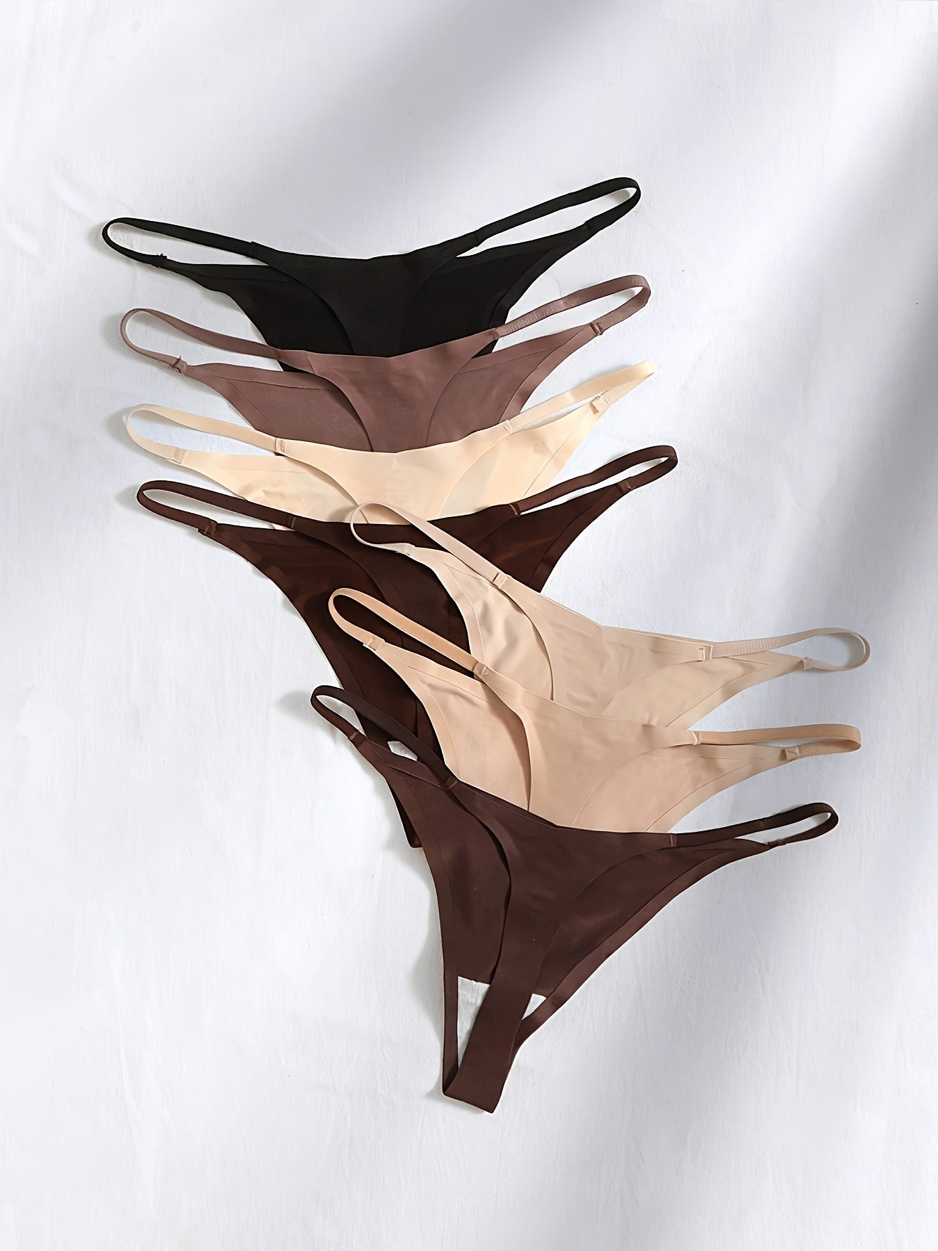 Women's Seamless Low Waist Thong Panties for Women, Comfortable, Breathable