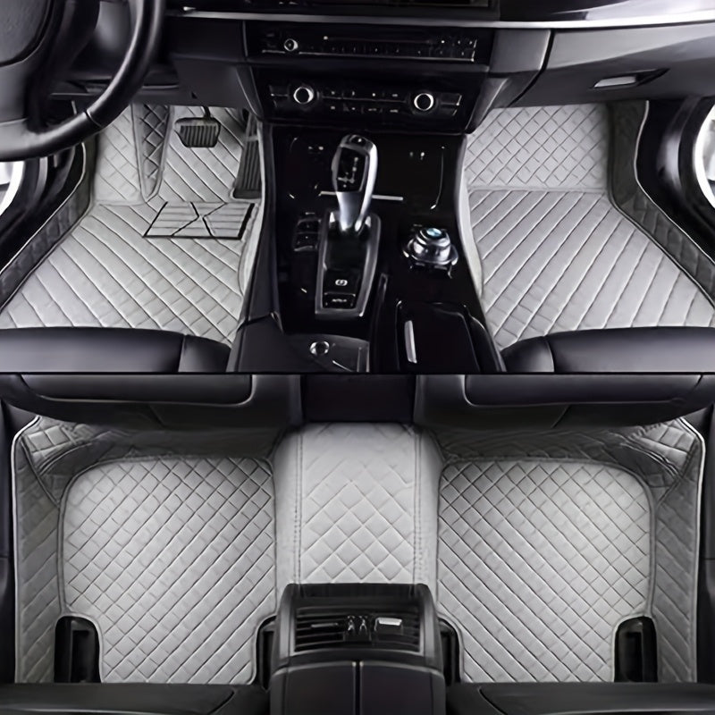 Customized PU Leather Car 3D Foot Mat All-Weather Wear-Resistant for Sedan