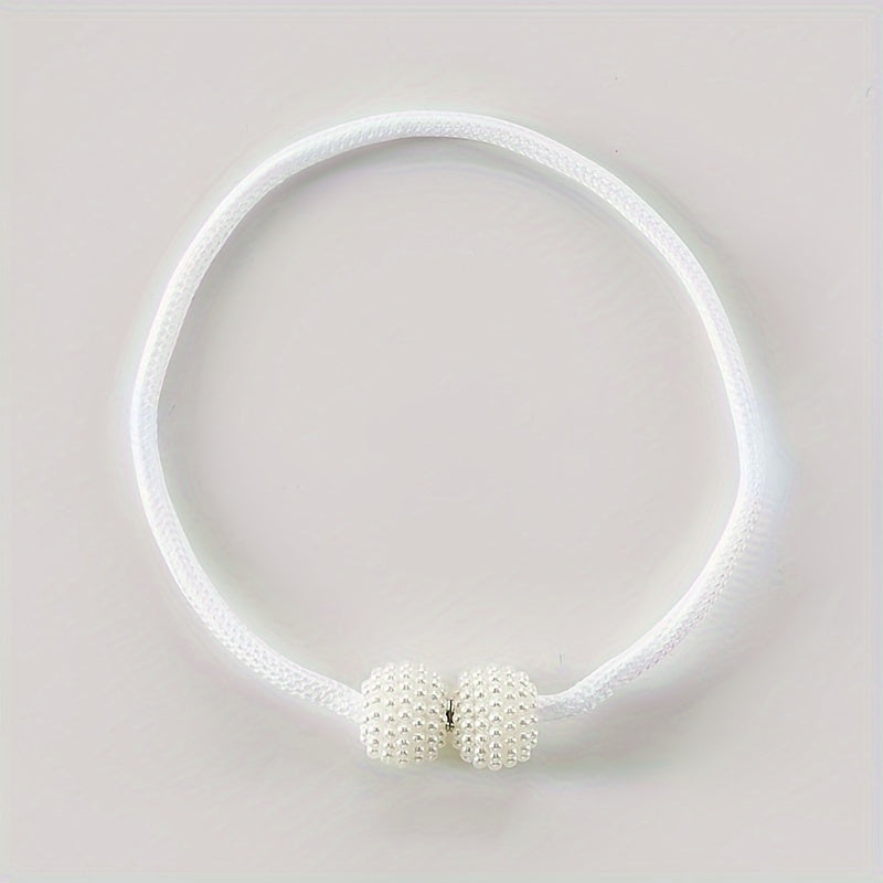 Set of 2 Magnetic Curtain Buckles Space-Saving Tiebacks for Drapery Adjustment