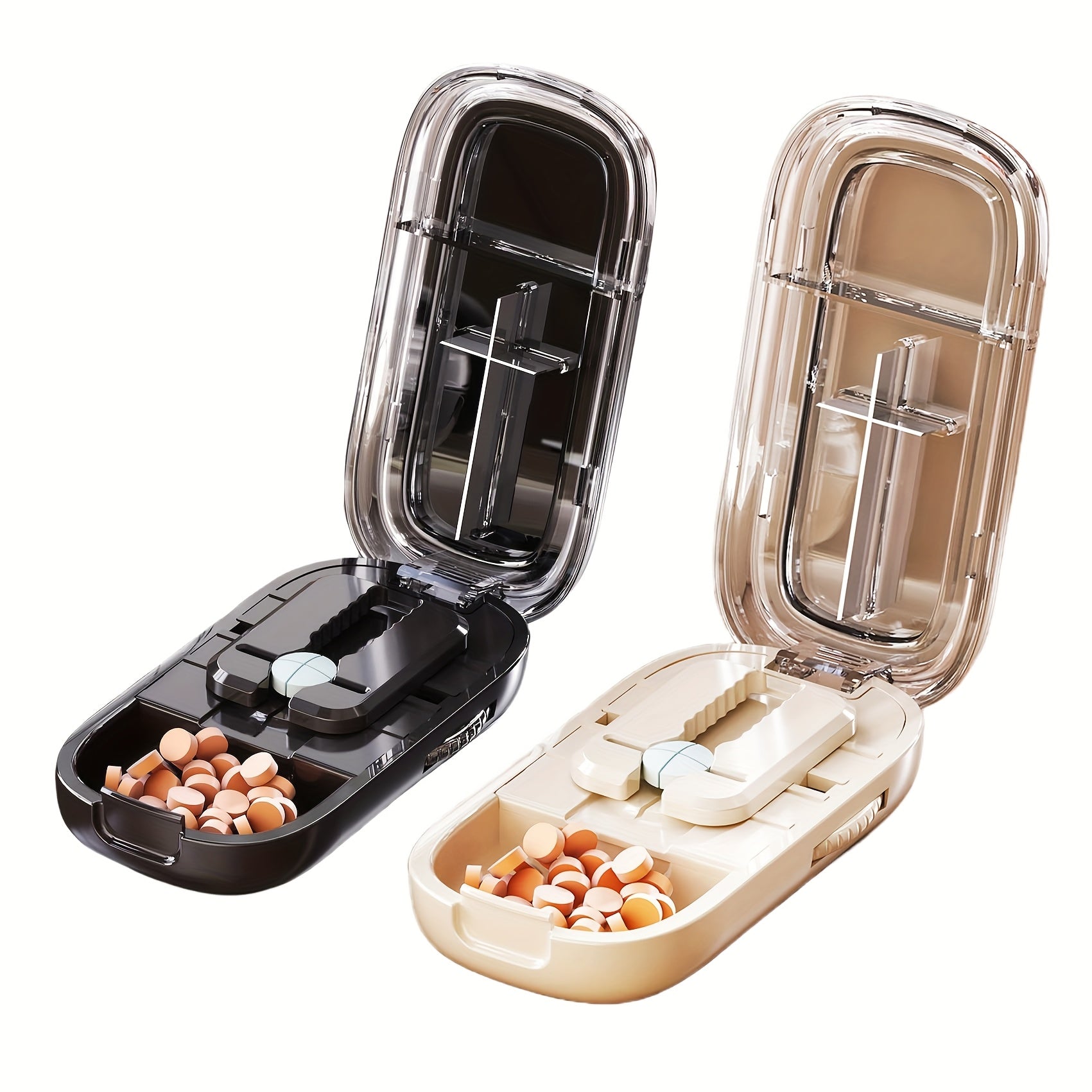 Pill Cutter for Small Micro Pills Adjustable with Centering Device Portable