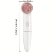 Электрическая щетка для очищения и массажа лица с силиконовыми щетинками для глубокой очистки пор и удаления черных точек