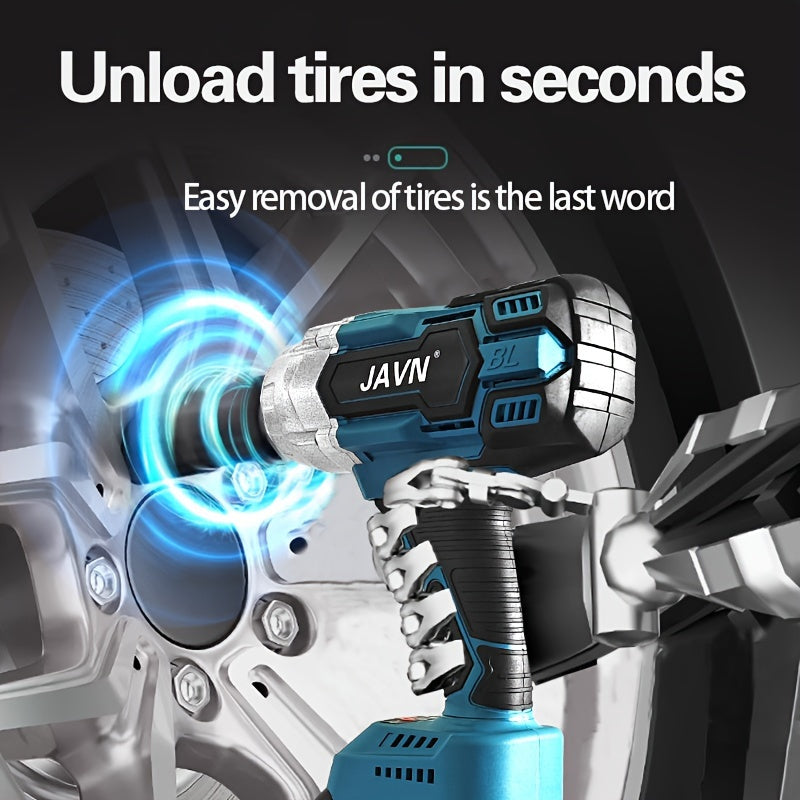 Brushless Cordless Impact Wrench 1000Nm Heavy Duty Auto Repair Tire Tool