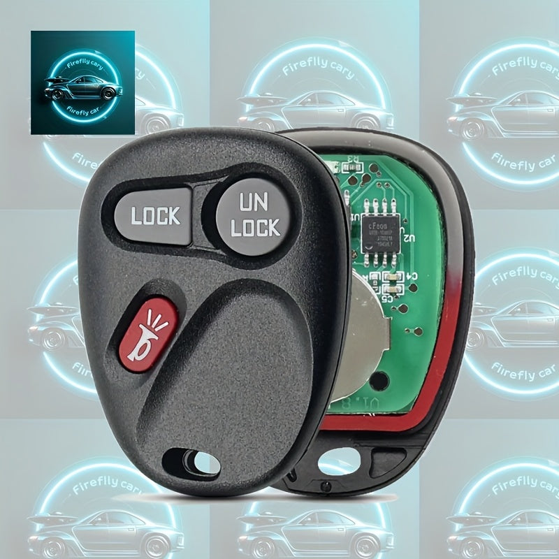 Keyless 3-Button Remote Key Fob Replacement for Chevy GMC SUVs