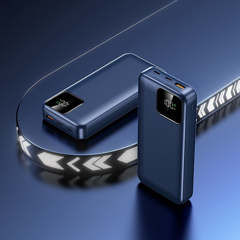 20000mAh Quvvat Banki 22.5W Tez To'ldirish LED Ko'rsatuvli Ikki Kirish va Chiqish Kompakt Portativ