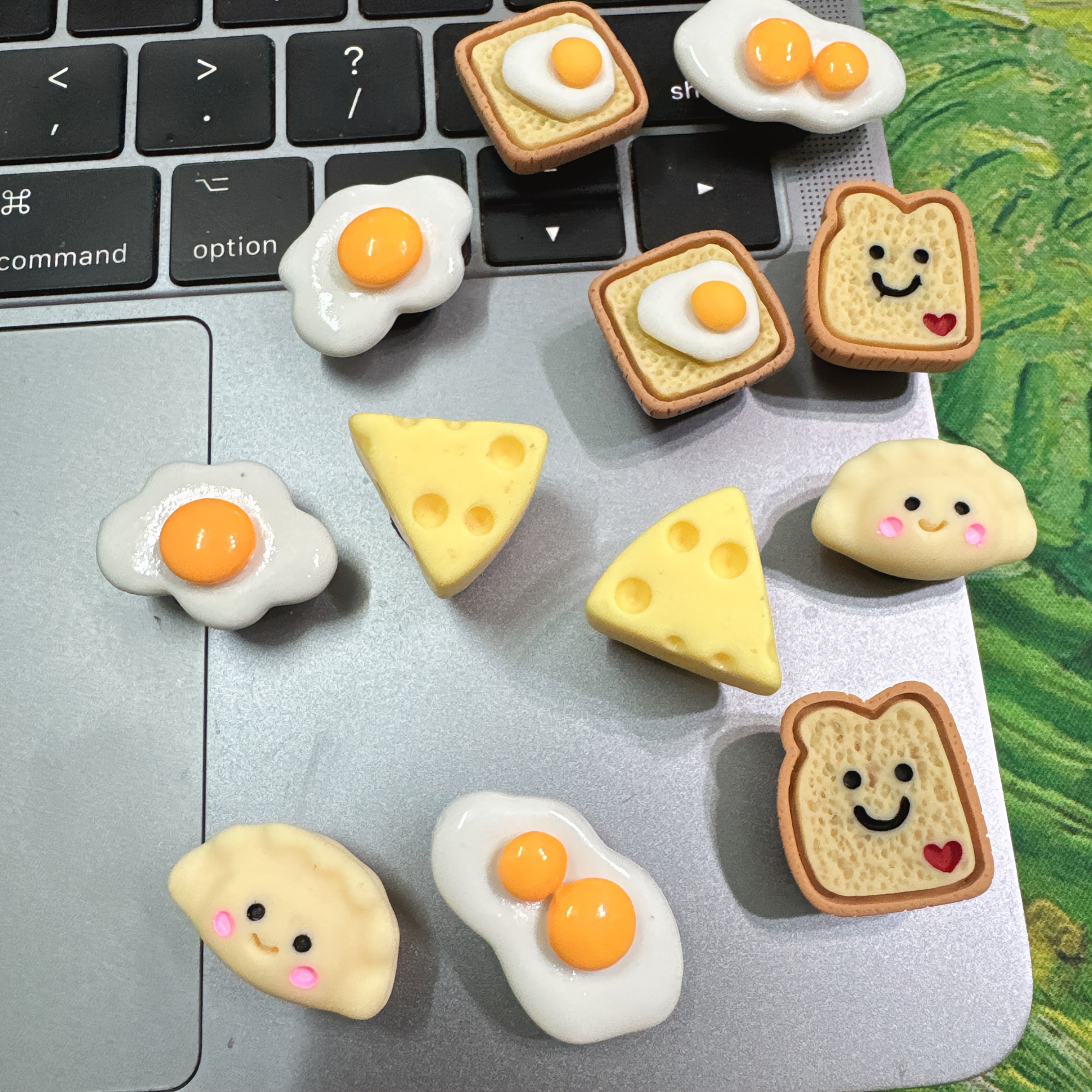 12pcs Kids PVC Mini 3D Food Shoe Charms for Clogs and Sandals