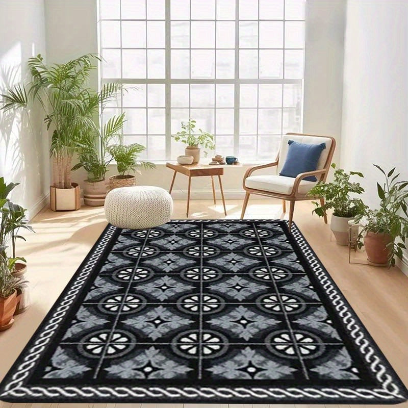Kitchen Mat 1.1cm Thick Non-Slip Stain-Resistant Polyester Durable Rug