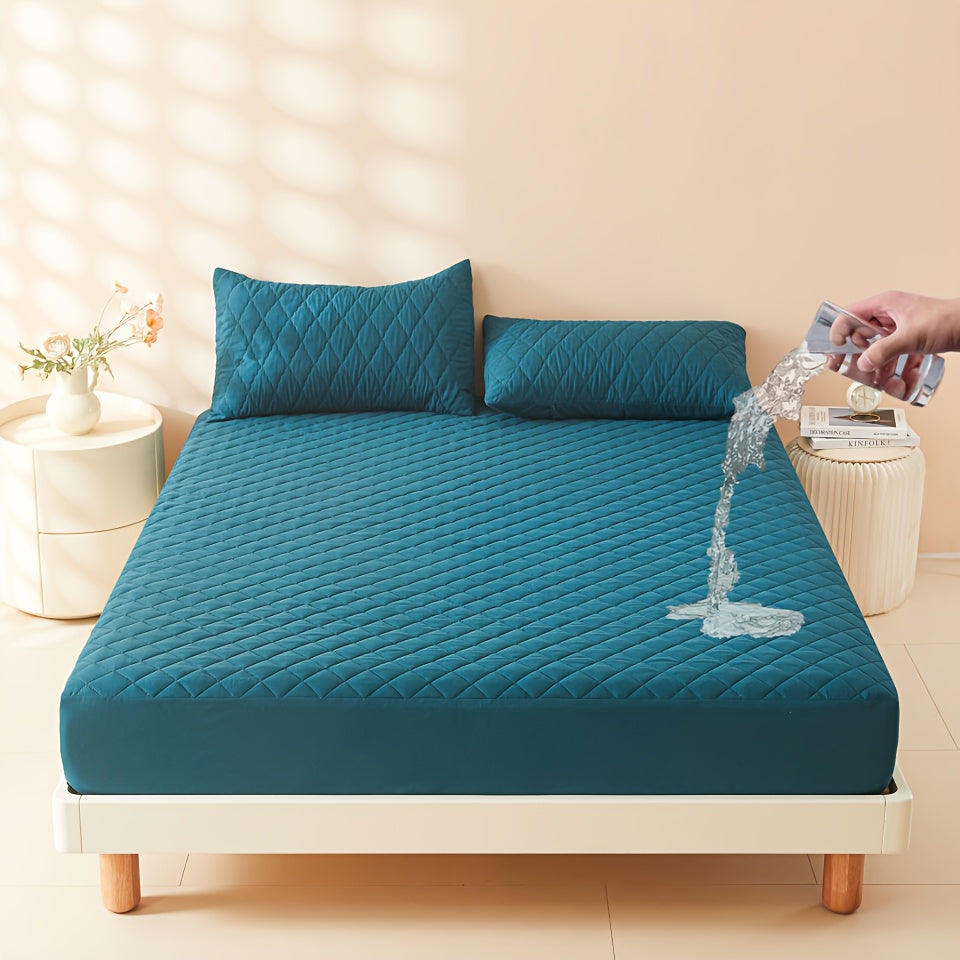 Waterproof Mattress Protector Fitted Sheet Stainproof Moistureproof Bed Cover for Dorms Hotels