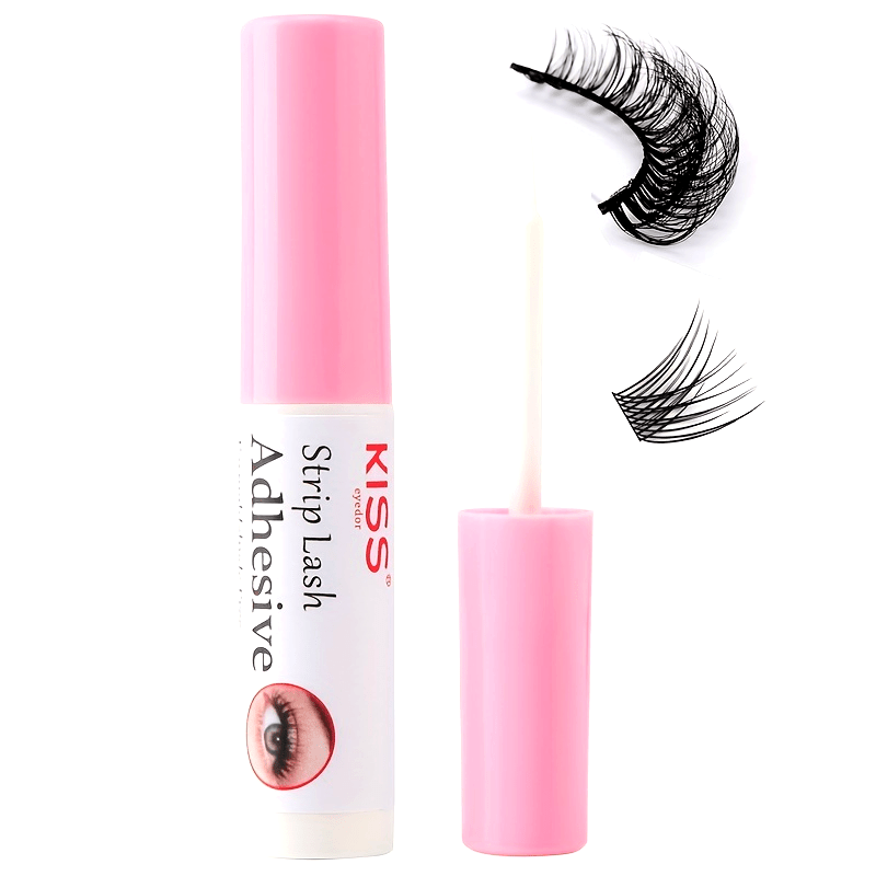 Pegamento para extensiones de pestañas para mujer, a prueba de agua, sin látex, transparente, 0.17 oz