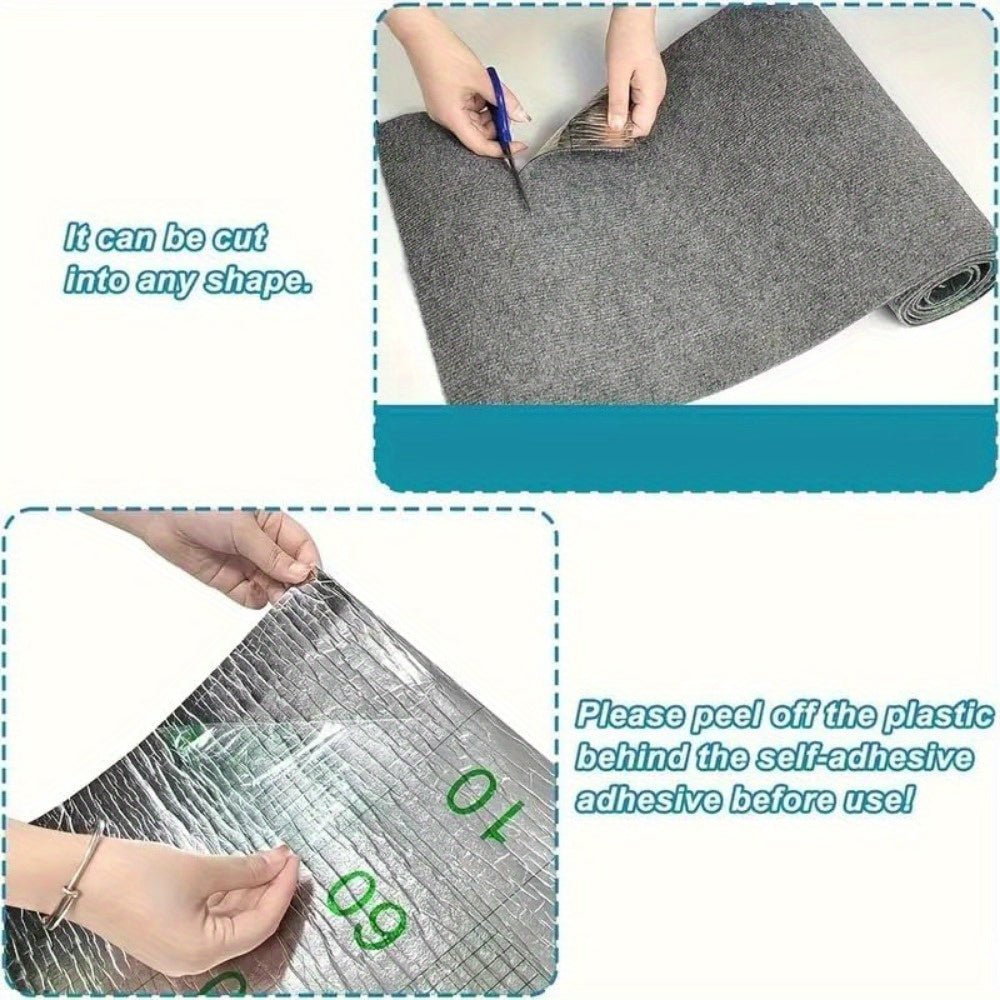 Self-Adhesive Cat Scratching Mat with Customizable Sisal Pad for Furniture Protection