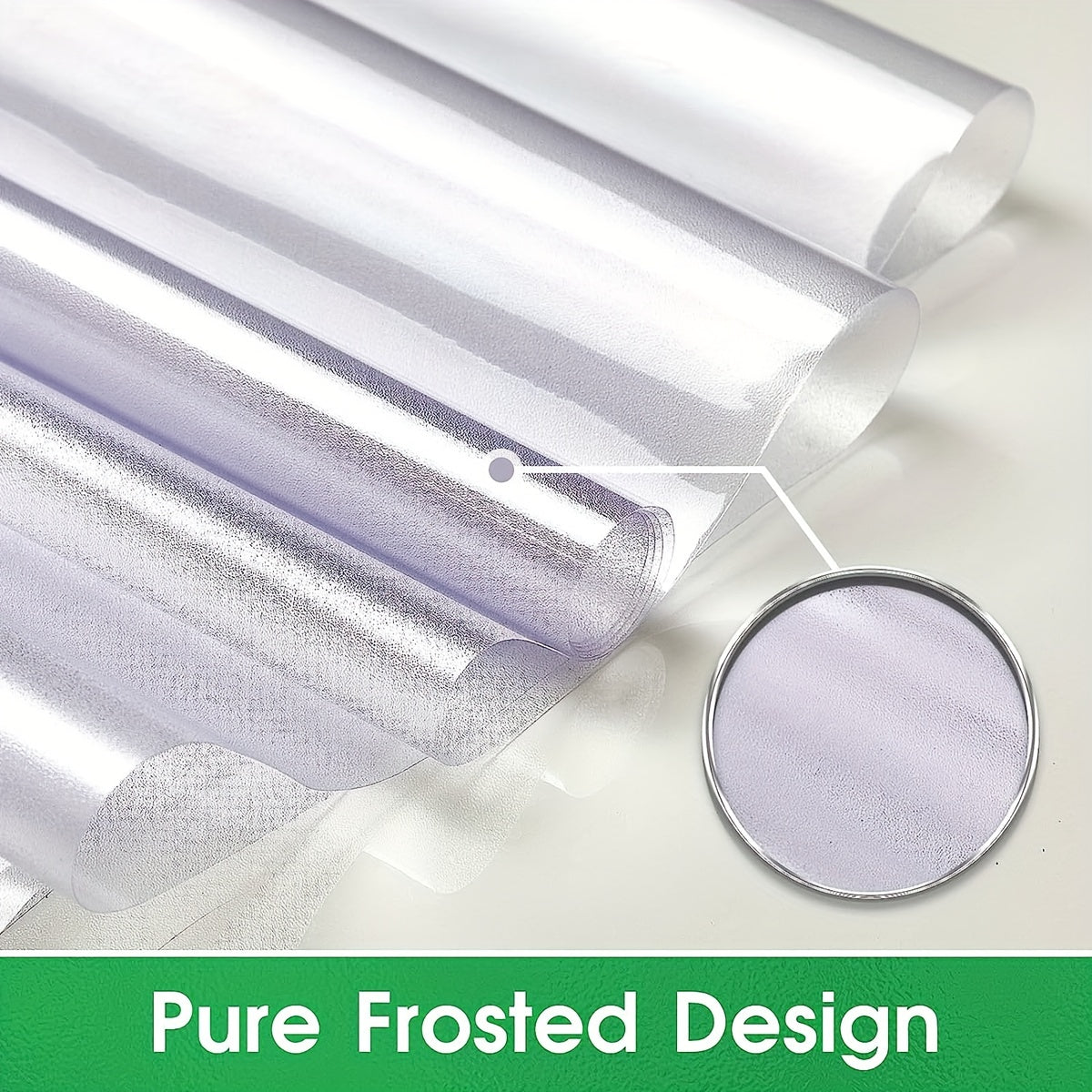 Frosted Privacy Window Film Static Cling Heat Control for Glass Doors 2mil Roll