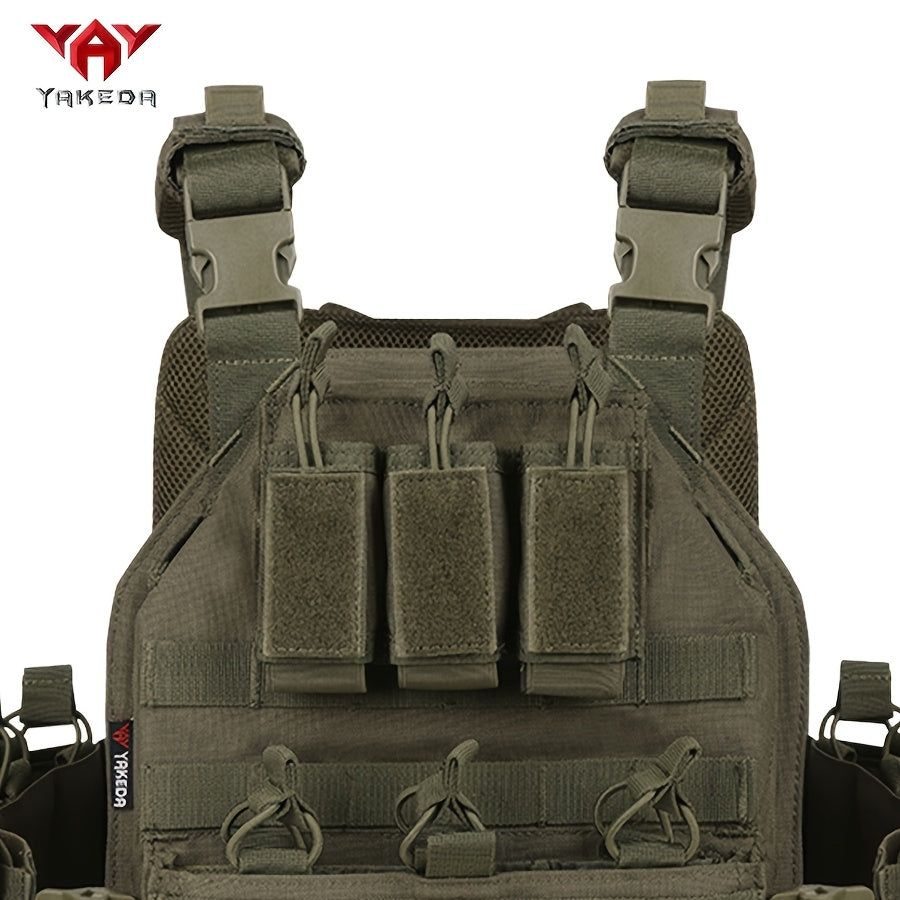 Adult Outdoor Training Vest Water-Resistant Breathable Quick Dismantling Black Polyester