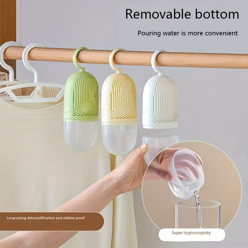 Qayta ishlatiladigan ABS plastikdan tayyorlangan osiladigan shkaf namlikni quruq tutuvchi. Mog'or va namlikka chidamli, elektr energiyasiga ehtiyoj yo'q. Shkaf namligini nazorat qilish uchun ixcham va qulay.