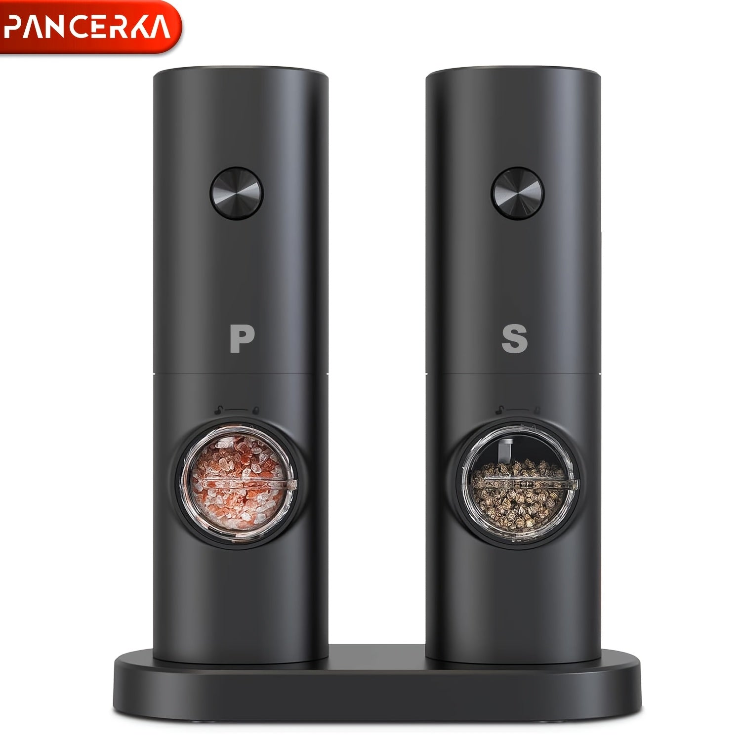 Электрический набор мельниц для соли и перца с LED-подсветкой для кухни и барбекю