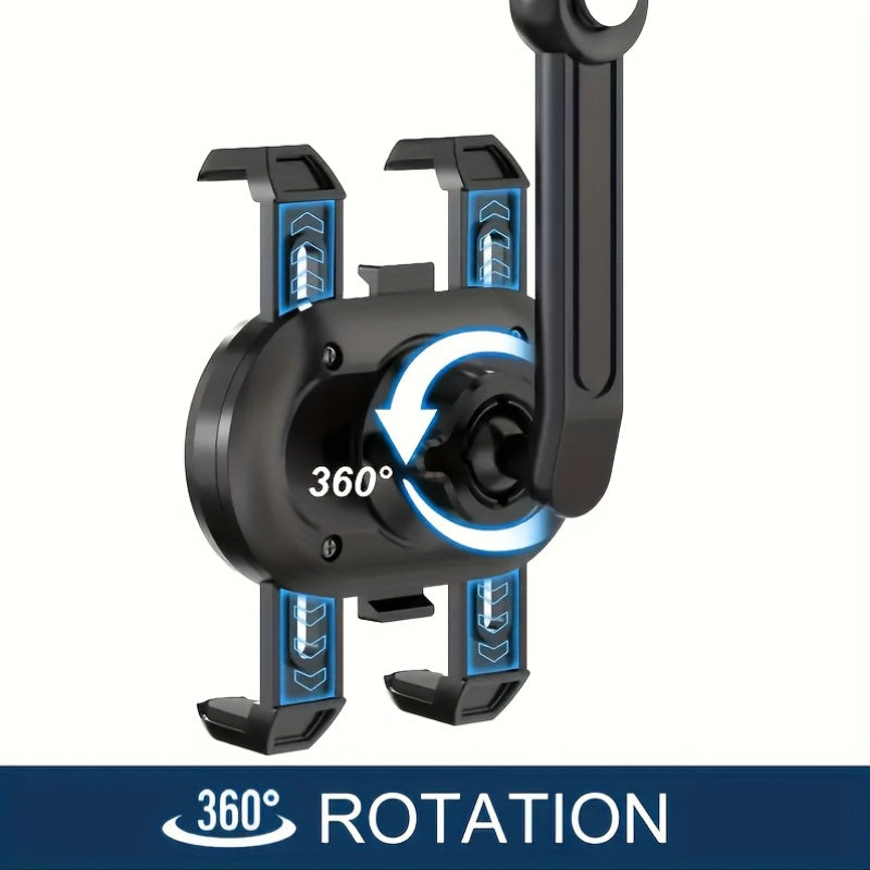 Universal ABS Car Phone Holder 360° Rotatable Retractable Mount for Auto Vehicles