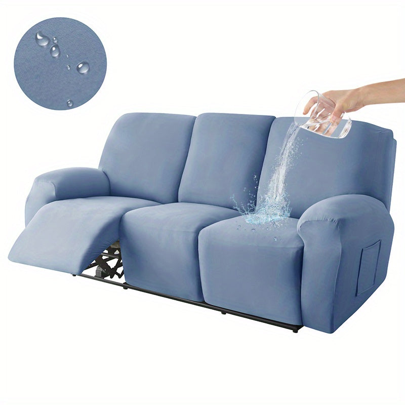 8-Piece Waterproof Sofa Slipcover Set for Living Room and Office Protection