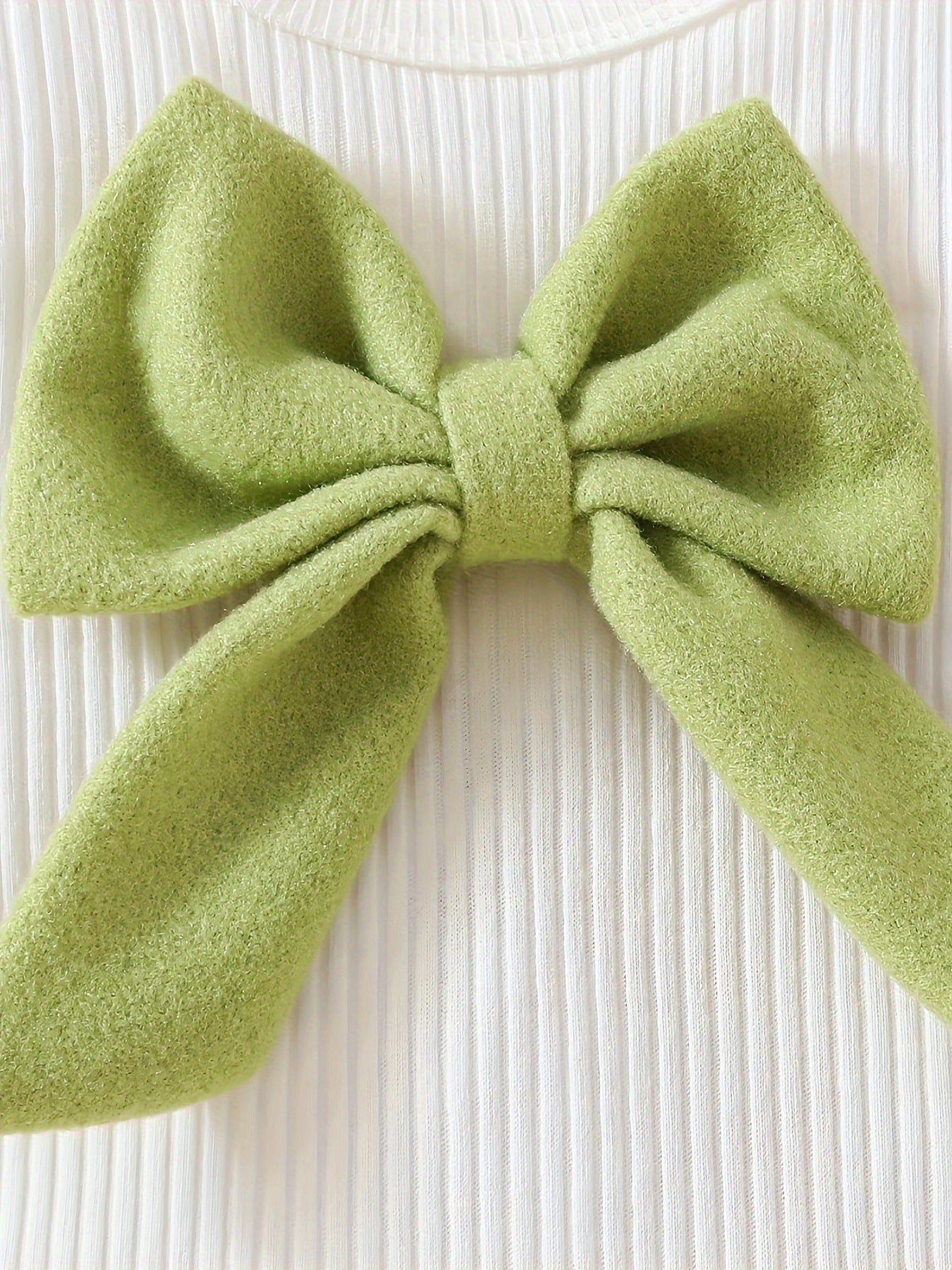 Baby Girls' Winter Fall Knitted Bowknot Top Beret Skirt Set for Toddler Infants