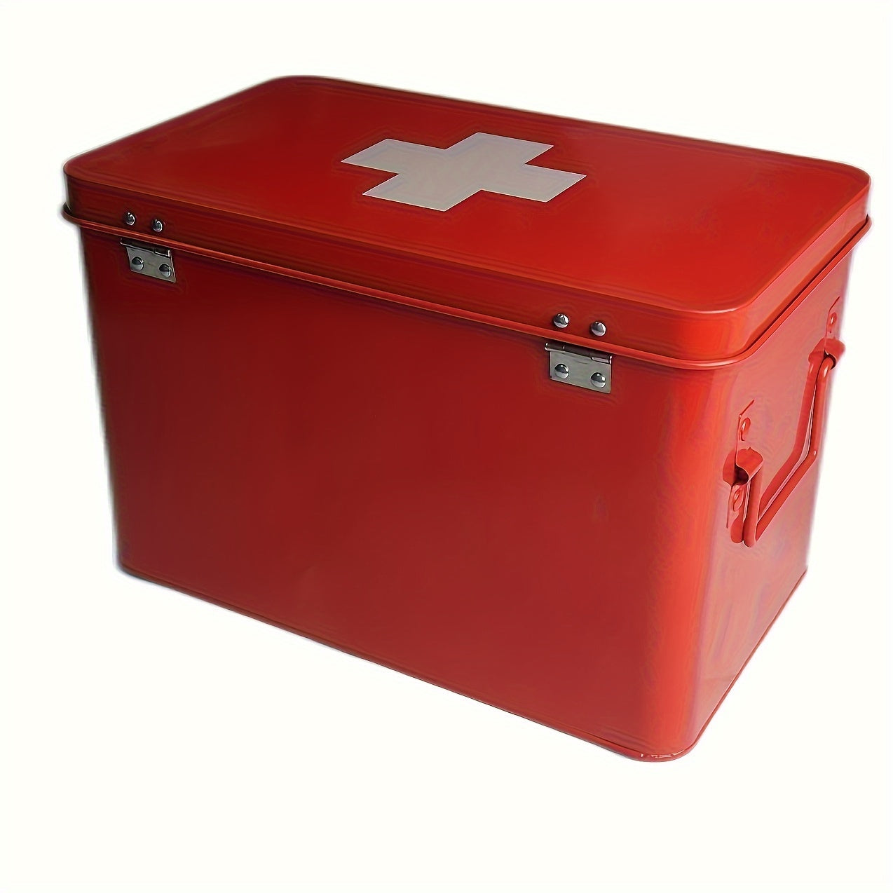 Metal Medicine Storage Box for Household Organization Durable Rectangular Pill Box