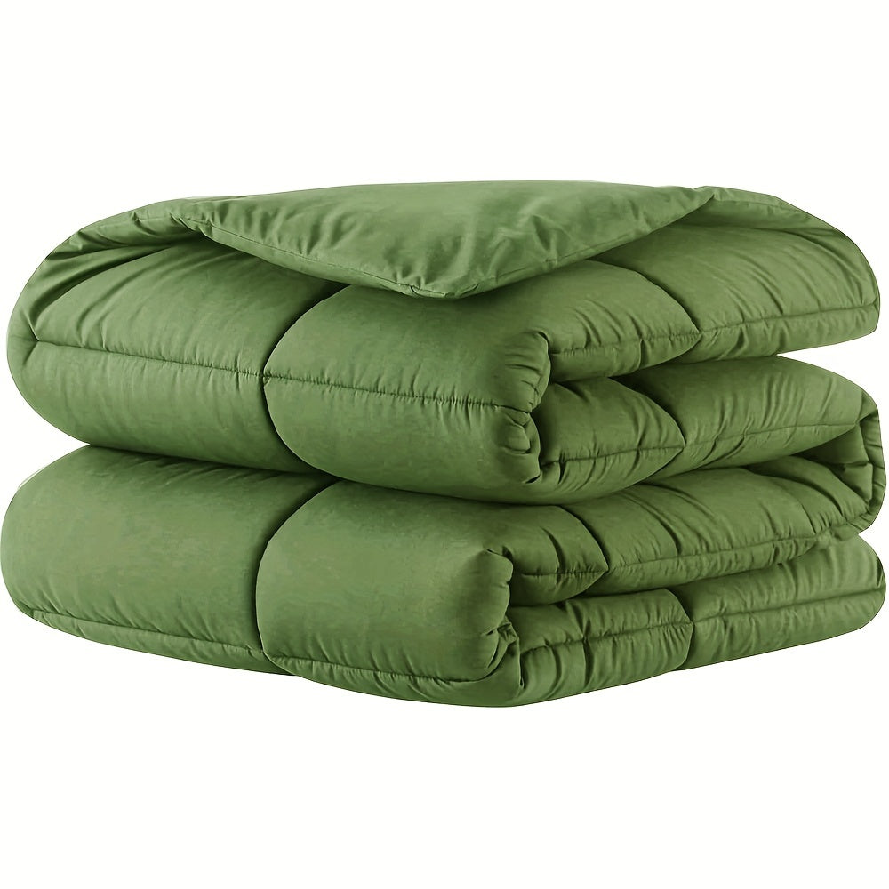 Пуховое одеяло с простеганым полиэстером на все сезоны с угловыми вкладками