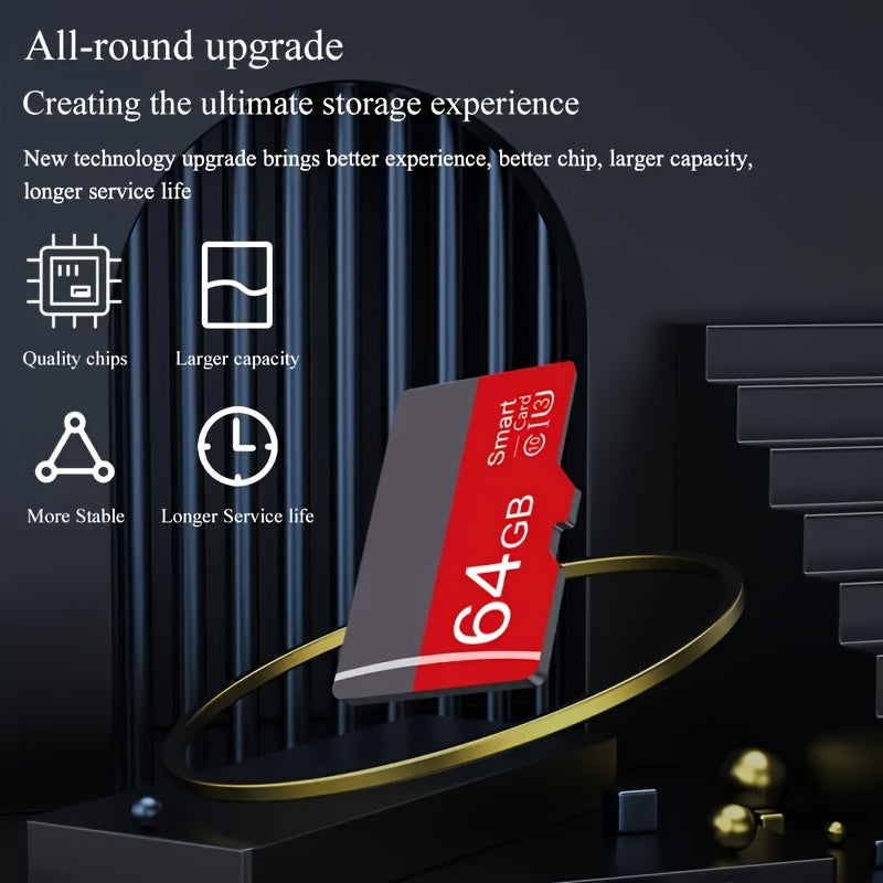 High-Speed Memory Card 32GB 64GB U3 4K Compatible for Smartphones Cameras Tablets Computers