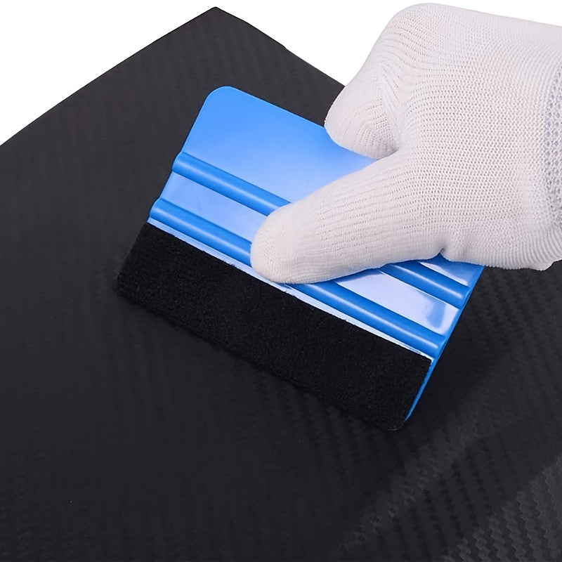 Plastic Decal Squeegee with Felt Edge Vinyl Applicator Tool for Car Wraps
