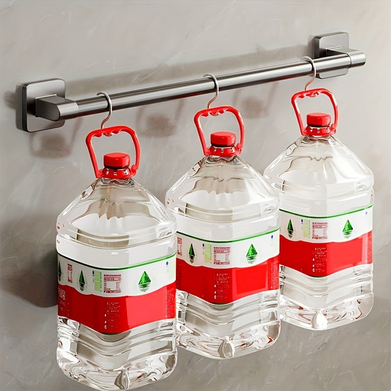 Barra de toallas adhesiva para pared duradera, súper pegajosa, ahorra espacio en el baño