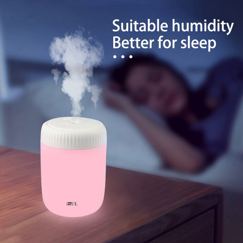 Humidifier with Nightlight USB Portable Silent Water Level Control