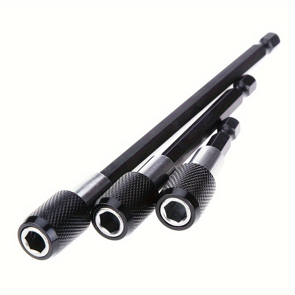 Universal Chrome Vanadium Steel 3-in-1 vintli tornavida Hex Adapter kengaytirish asbobi